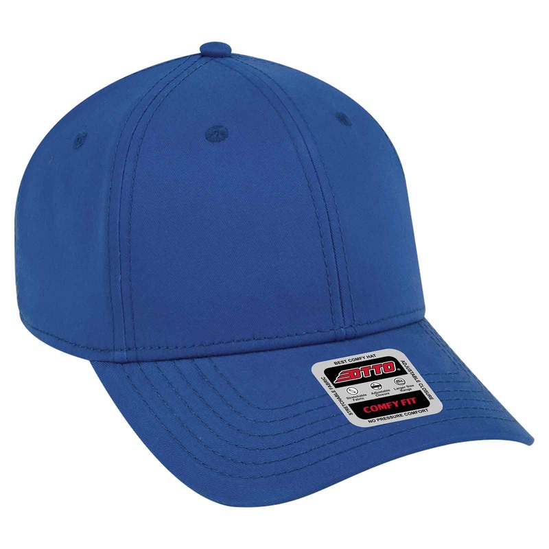 Otto Comy Fit 6 Panel Low Pro Baseball Cap, Brushed Stretchable Cotton Twill Hat – 19-1227 Royal