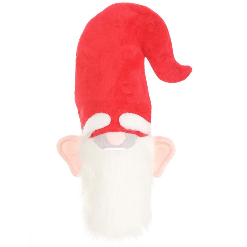 Oversized Gnome Hat with Beard RED/WHITE ONE SIZE FITS MOST