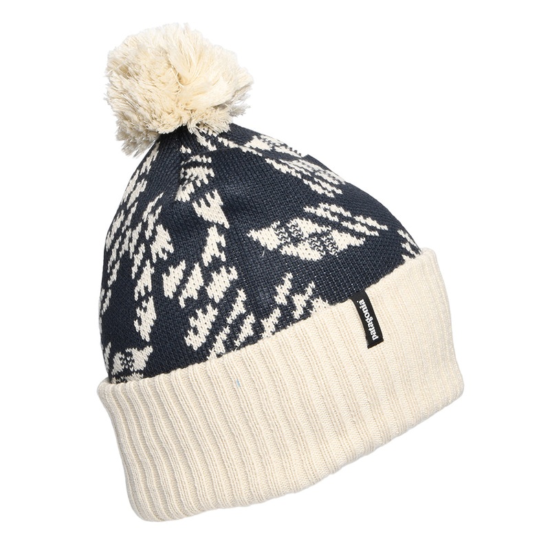 Patagonia Hats Synched Flight Powder Town Bobble Hat – Navy-Cream 1-Size