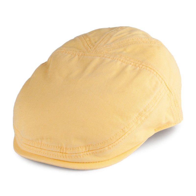 Stetson Hats Paradise Cotton Flat Cap – Yellow S