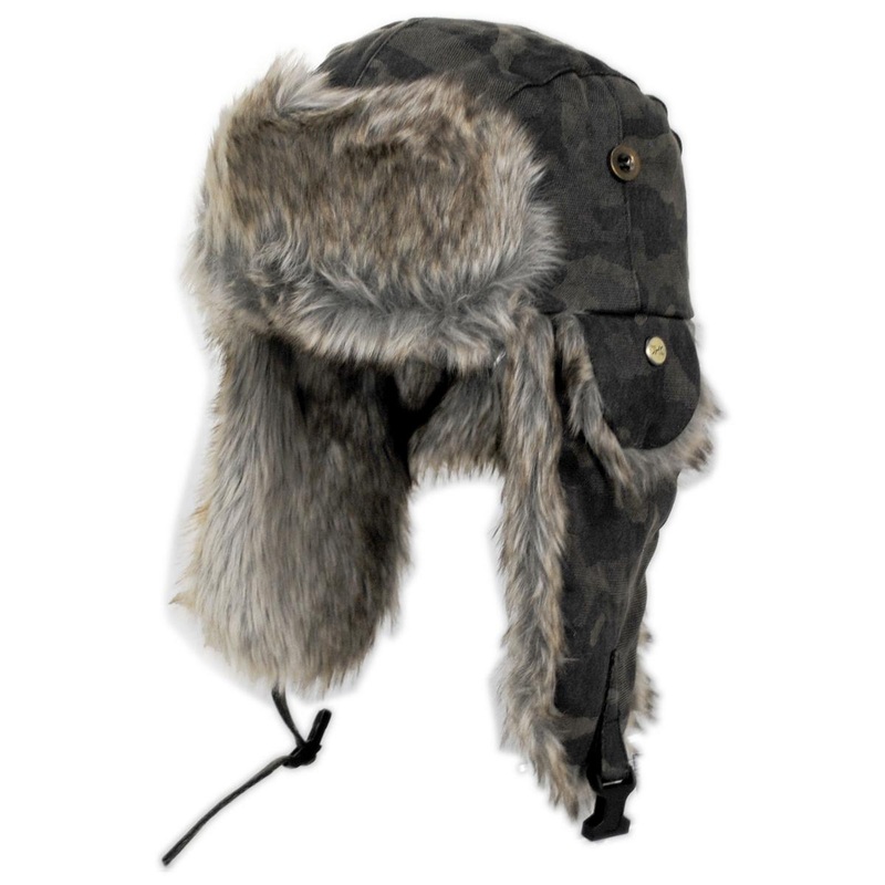 Zandar Weathered Cotton Trooper Hat CAMO M