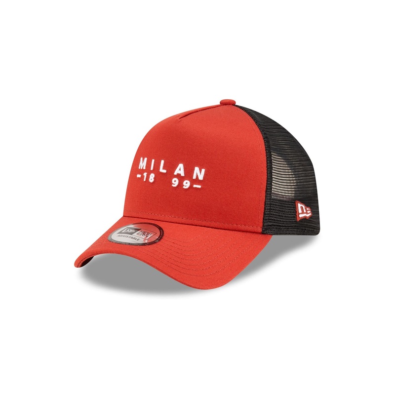 AC Milan Seasonal Wordmark Copper 9FORTY A-Frame Trucker Hat One Size