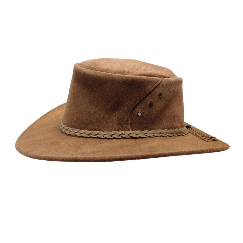 Alice Leather Hat by Kakadu Australia – Brown Brown XL