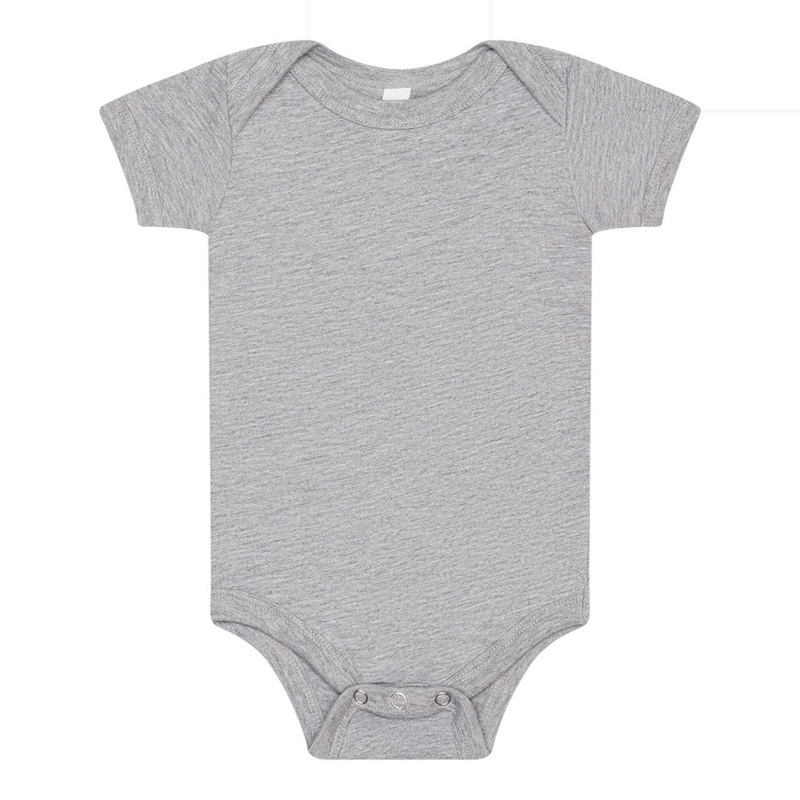 BELLA+CANVAS 100B Infant Jersey Short Sleeve One-Piece White 0/3