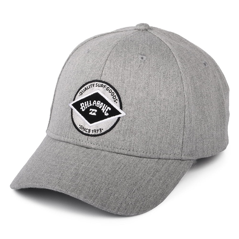 Billabong Hats Walled Snapback Cap – Heather Grey Adjustable