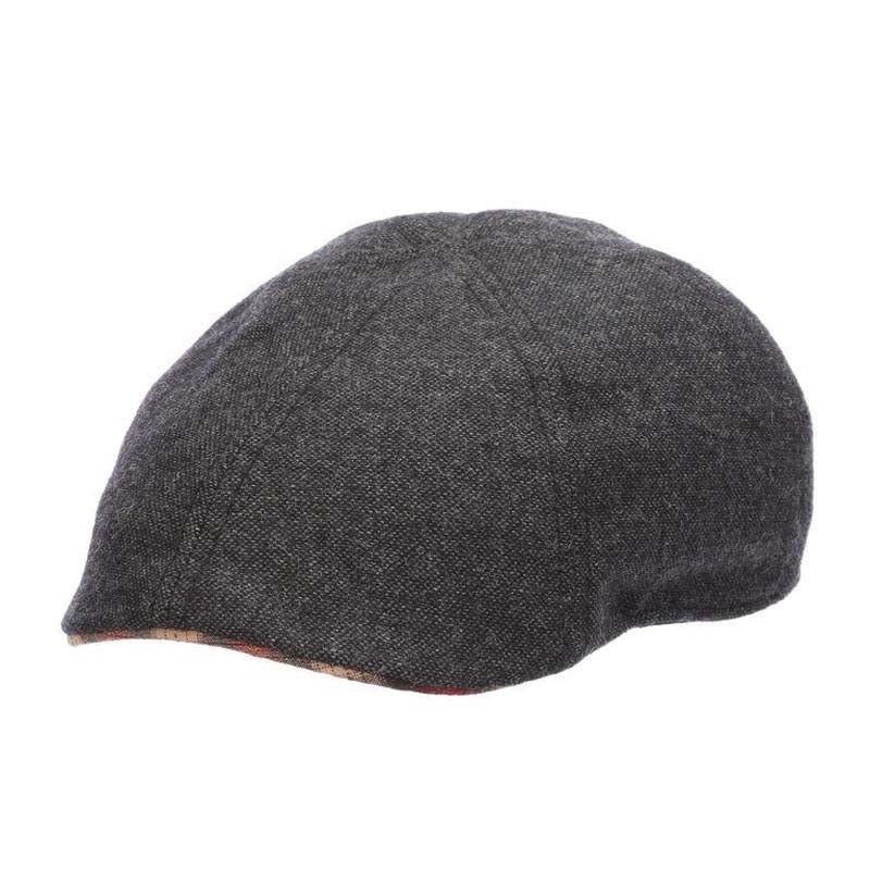 Chinos Wool Blend Flat Cap – Stetson Hat Grey Medium