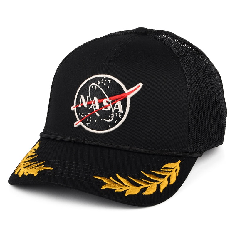 NASA The General Trucker Cap – Black Adjustable