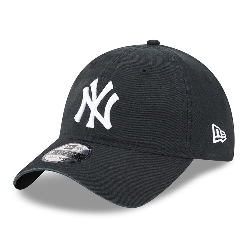 New Era 9TWENTY New York Yankees Baseball Cap – MLB League Essential – Black-White Adjustable