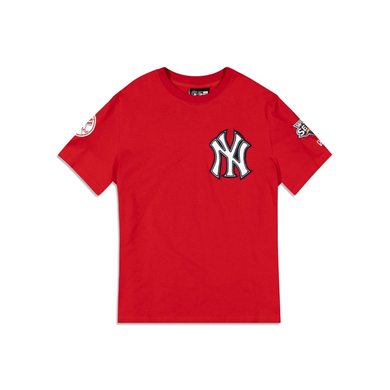 New York Yankees Logo Select Color Flip Red T-Shirt S