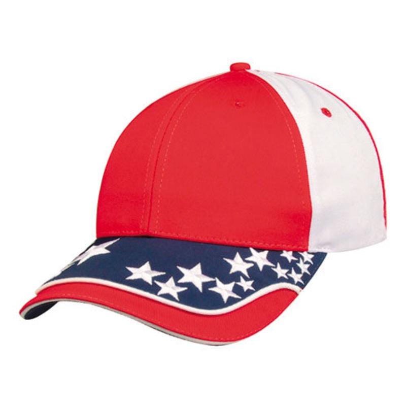 Nissun U-Star Cap, USA Star Hat – U-STAR Red-White-Blue