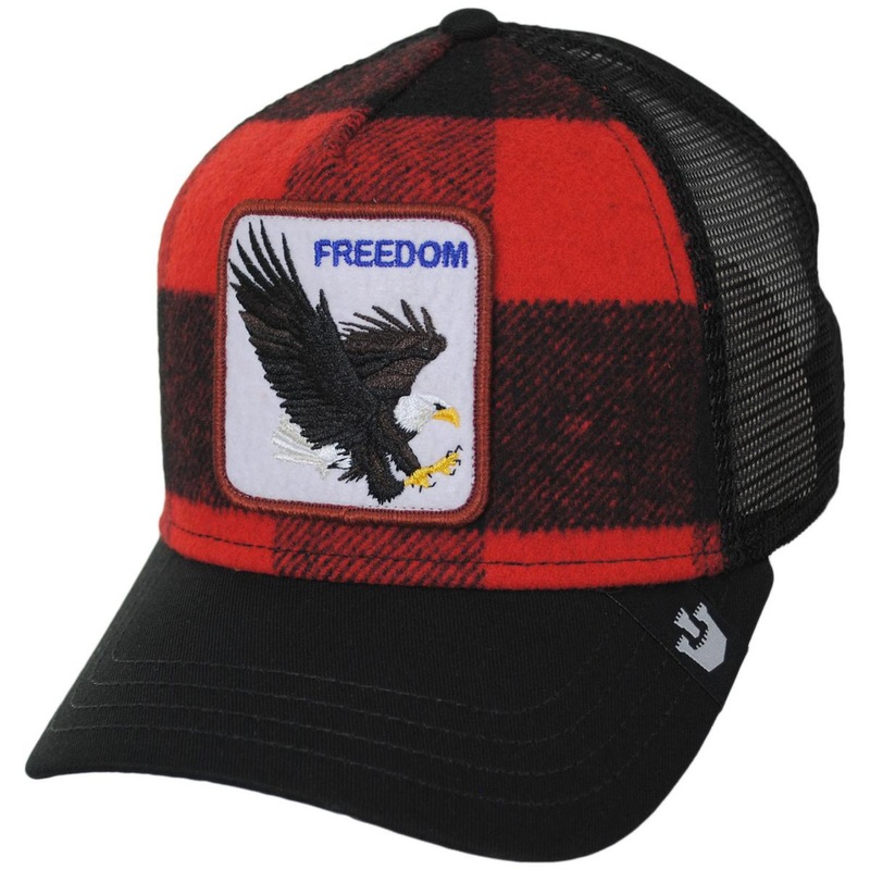 Ski Free Mesh Trucker Snapback Baseball Cap RED ADJUSTABLE