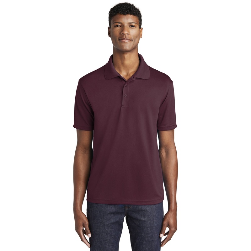 Sport-Tek ST640 PosiCharge RacerMesh Polo – Maroon Maroon XS