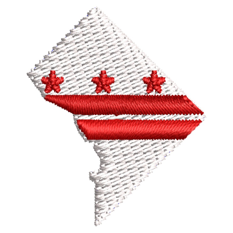 Washington DC Map Logo Washington DC Map Logo One Size