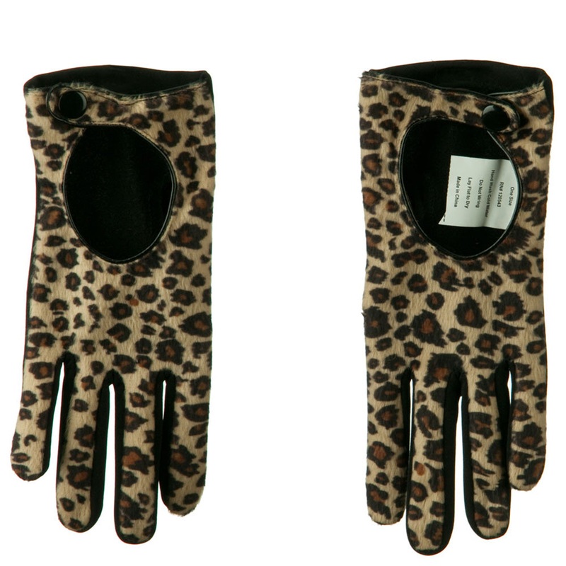 Women’s Cheetah Print Texting Glove Cheetah One Size
