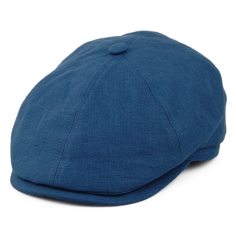 Failsworth Hats Hudson Irish Linen Newsboy Cap – Denim 55