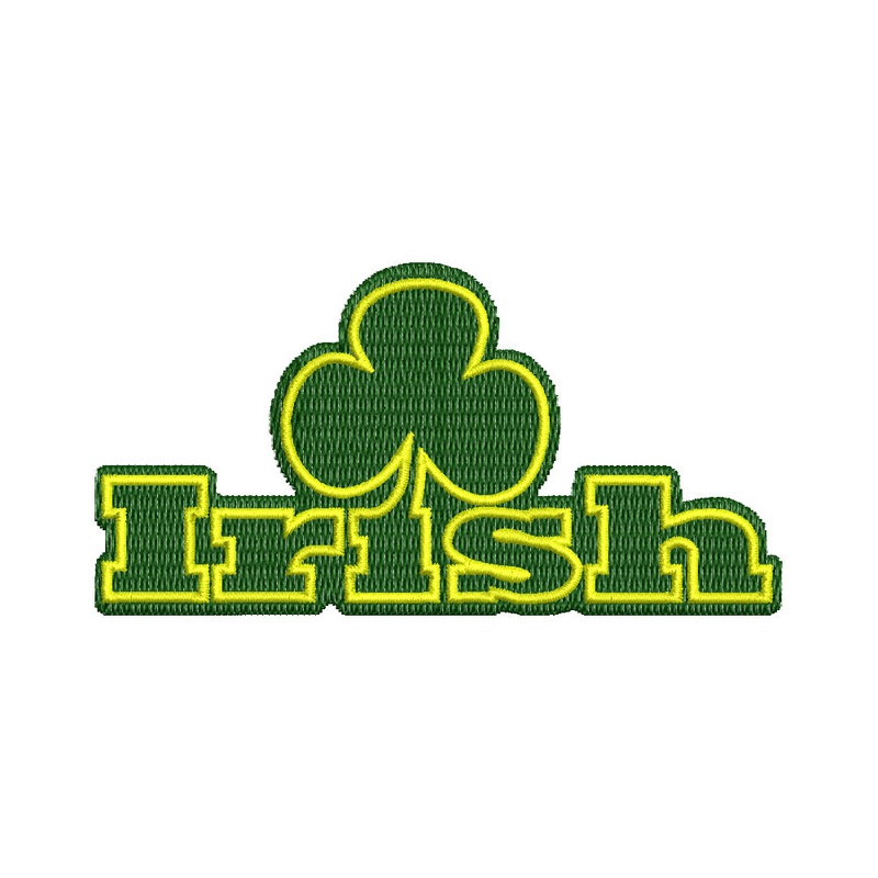 Irish and Shamrock Outline Default Title One Size