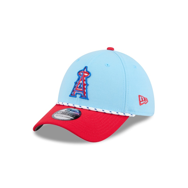 Los Angeles Angels Independence Day 2025 39THIRTY Stretch Fit Hat S/M