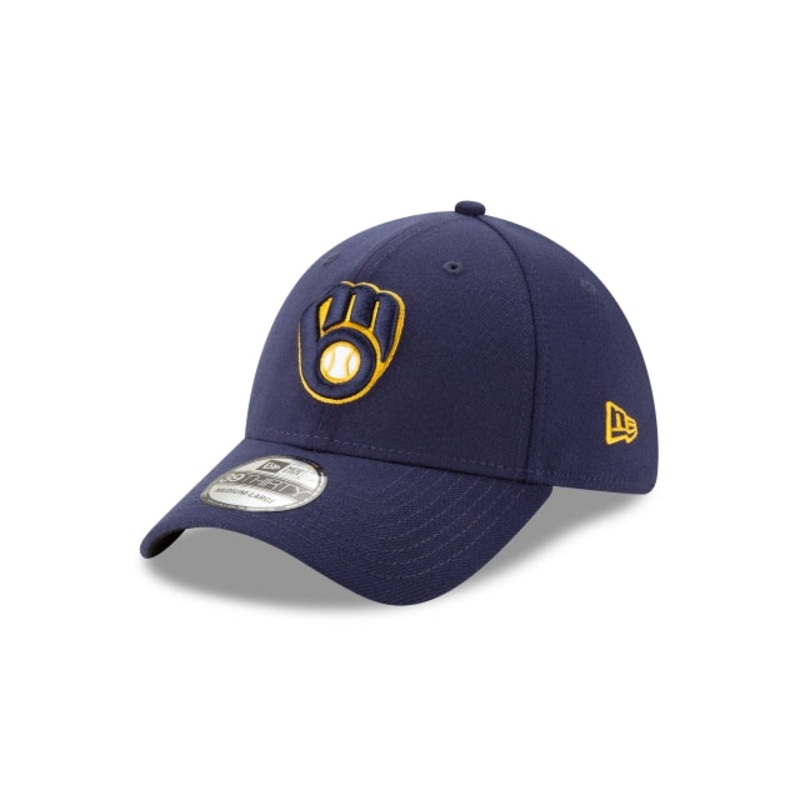 Milwaukee Brewers Team Classic 39THIRTY Stretch Fit Hat S/M