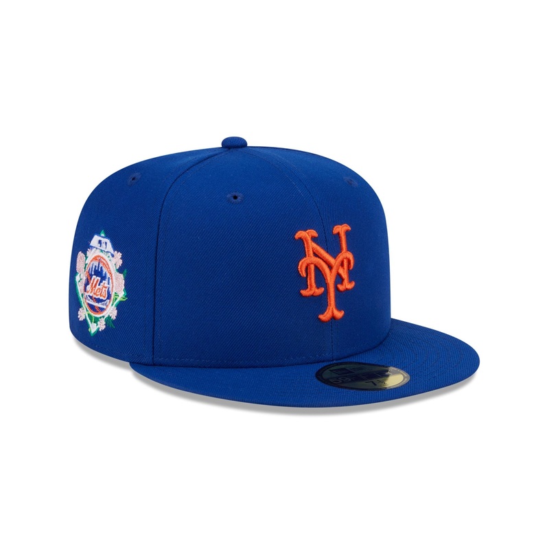 New York Mets Floral Undervisor 59FIFTY Fitted Hat 7