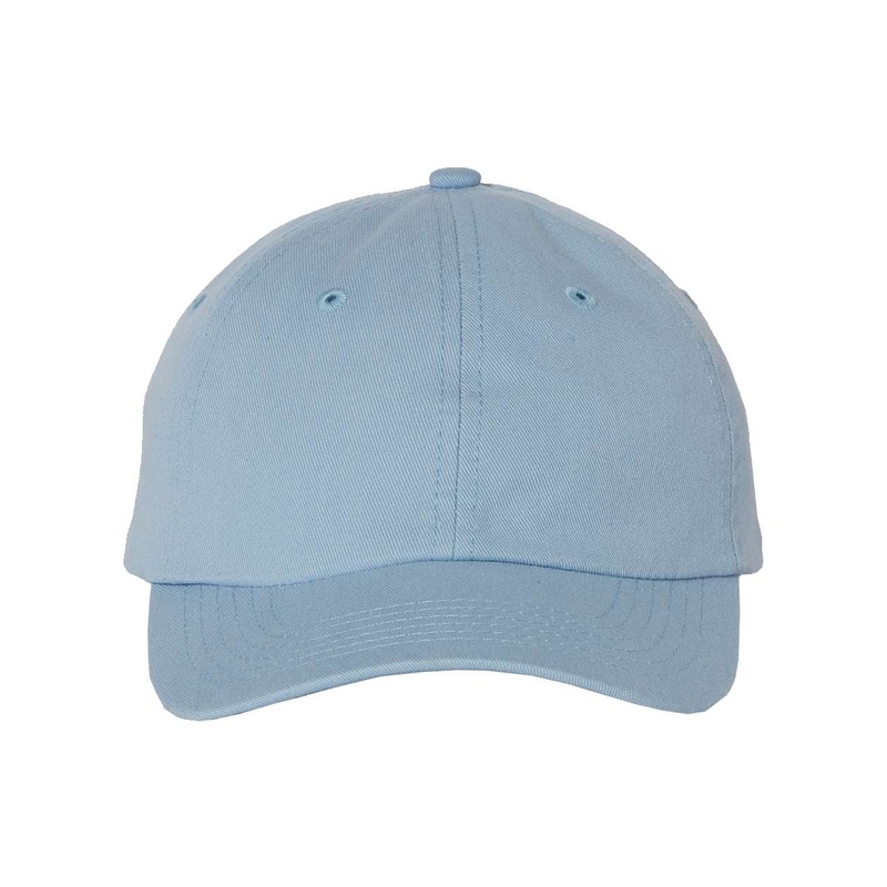 Valucap VC300Y Small Fit Bio-Washed Dad Hat, Kids Youth Hat Black