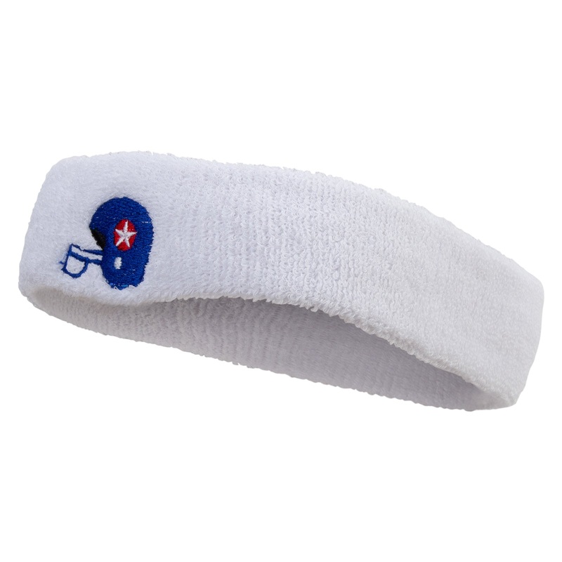 American Independence Day Helmet Embroidered Head Band (Terry) White One Size
