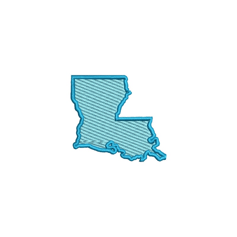 Louisiana State Map Default Title One Size