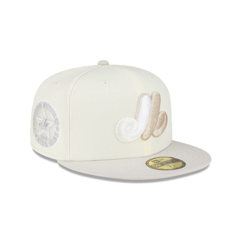 Montreal Expos White 59FIFTY Fitted Hat 7