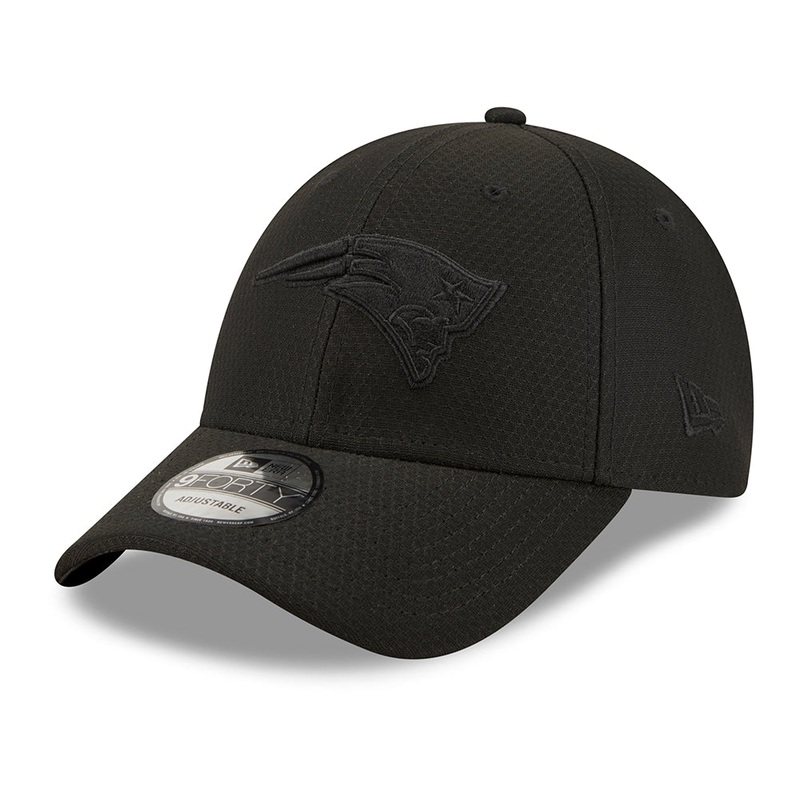 New Era 9FORTY New England Patriots Baseball Cap – NFL Mono Team Colour – Black Adjustable