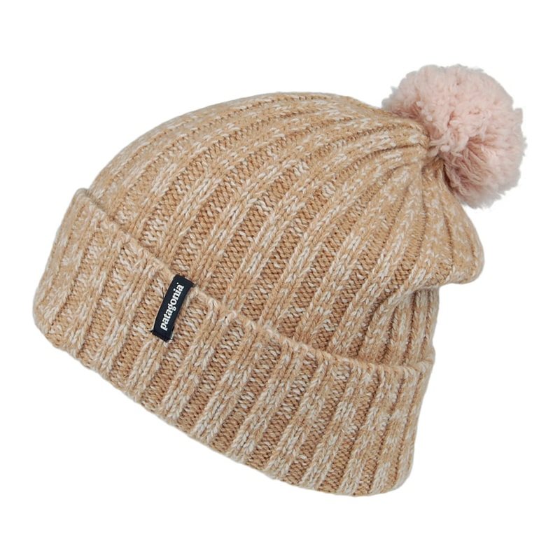 Patagonia Hats Recycled Wool Pom Bobble Hat – Light-Brown 1-Size
