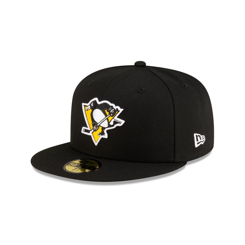 Pittsburgh Penguins Black 59FIFTY Fitted Hat 7