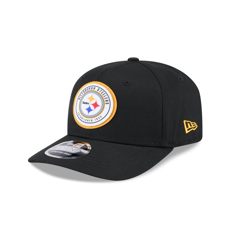Pittsburgh Steelers Circle Patch 9SEVENTY Stretch-Snap Hat One Size