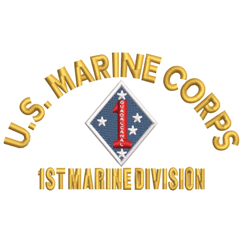 U.S. Marine Corps 1st Marine Division U.S. Marine Corps 1st Marine Division One Size