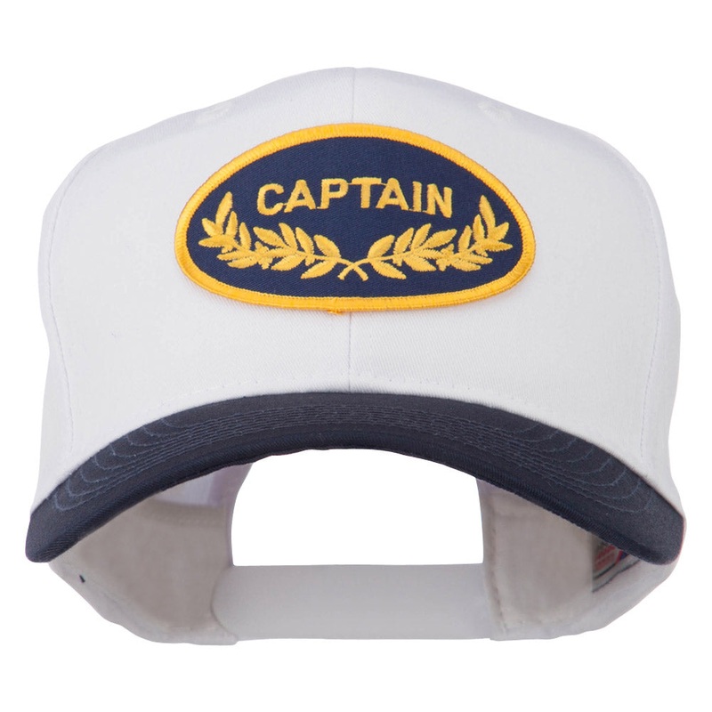 Captain Oak Leaf Military Patched Prostyle Cap Gold Green One Size