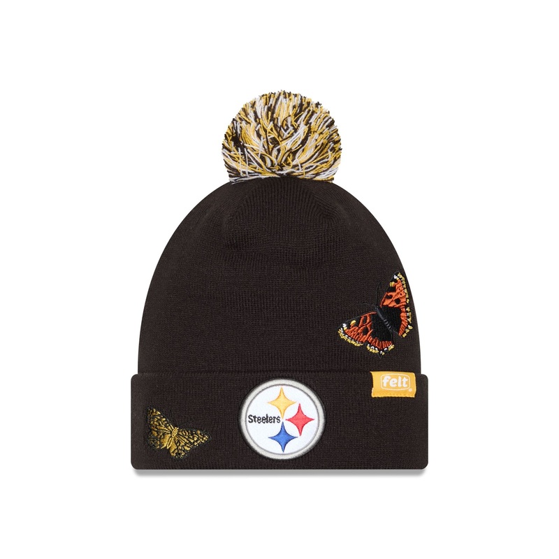 FELT x Pittsburgh Steelers Pom Knit Hat One Size