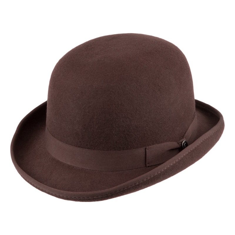 Jaxon & James English Bowler Hat Brown Wholesale Pack Prepack