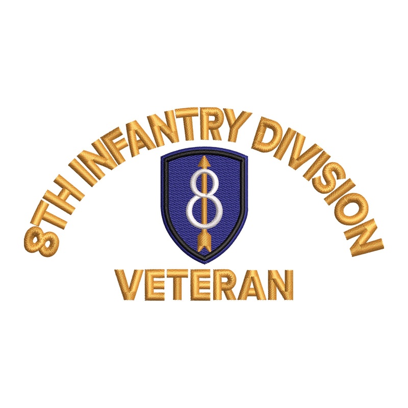 U.S. Army 8th Infantry Division Symbol U.S. Army 8th Infantry Division Symbol One Size