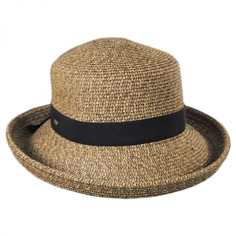 Vallea Toyo Straw Blend Sun Hat COFFEE ONE SIZE FITS MOST