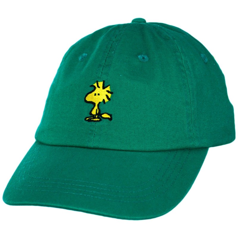 Woodstock Cotton Strapback Baseball Cap Dad Hat GREEN ADJUSTABLE