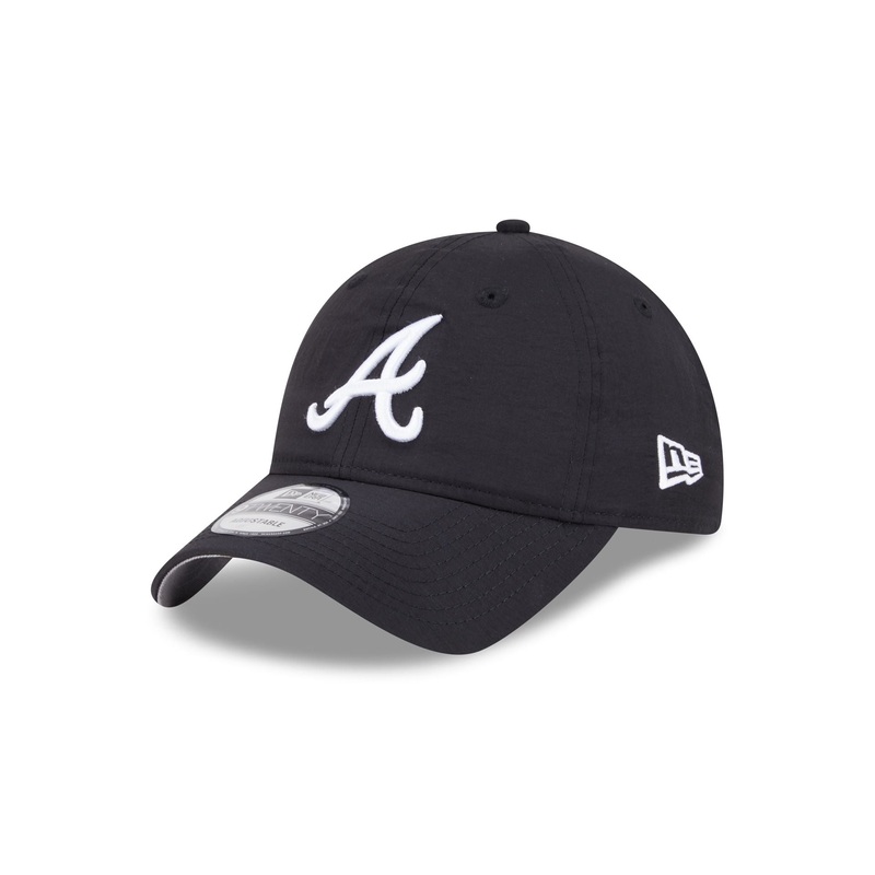 Atlanta Braves Everyday Nylon Black 9TWENTY Adjustable Hat One Size