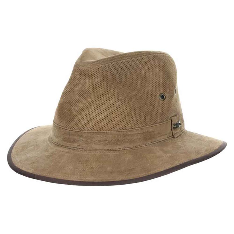 Chelan Suede Leather Safari Hat – Stetson Hats Tan Large