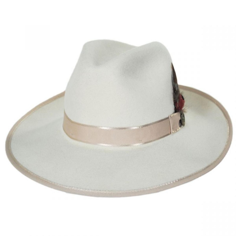 Esquire Wool Felt Fedora Hat BONE S