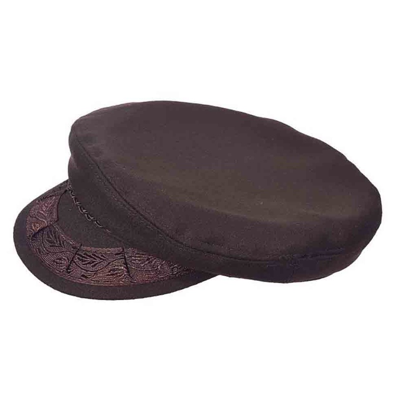 Greek Fisherman Hat – Nautical Cap Brown 7 3/8