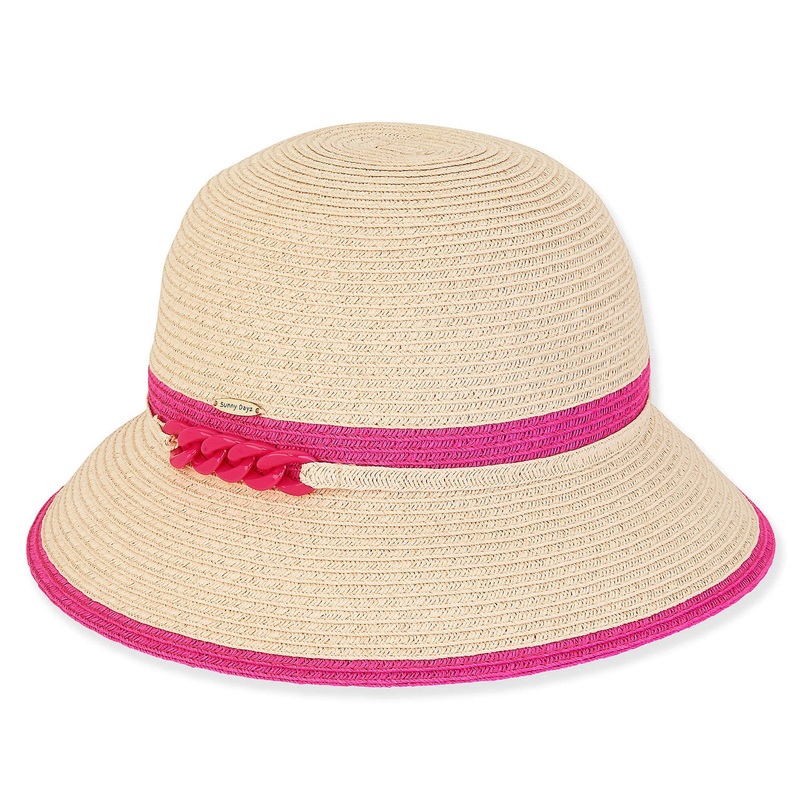 Isabella Small Size Summer Cloche Hat  – Sunny Dayz Hats Natural Small (54.5 cm)