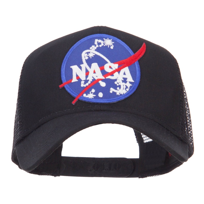 Lunar Landing NASA Patched Mesh Back Cap Black One Size