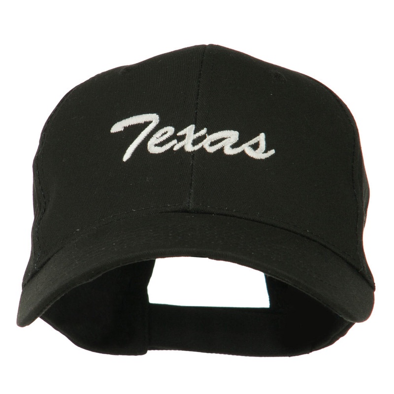 Mid States Texas Embroidered Mid Profile Cap Black One Size