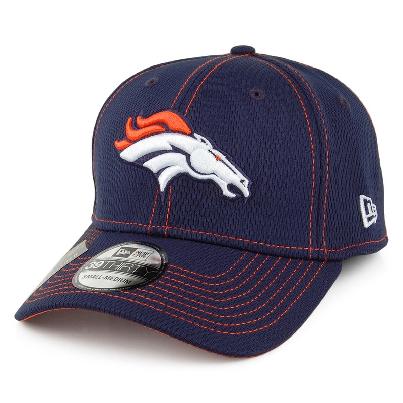 New Era 39THIRTY Denver Broncos Baseball Cap – NFL Onfield Road – Navy Blue Small/Medium