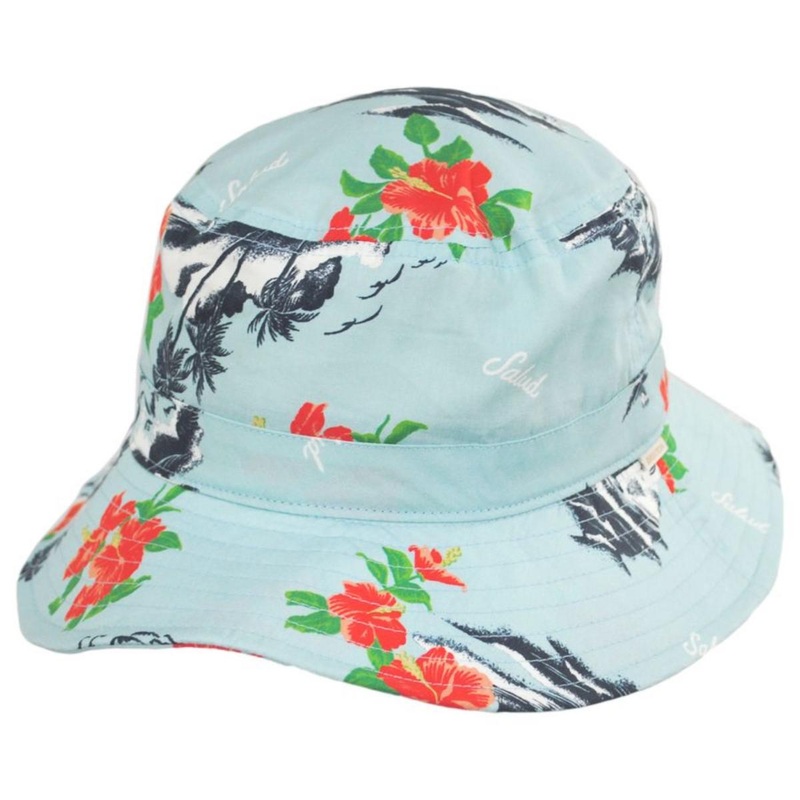 Petra Luau Print Packable Bucket Hat CANAL BLUE XS/S