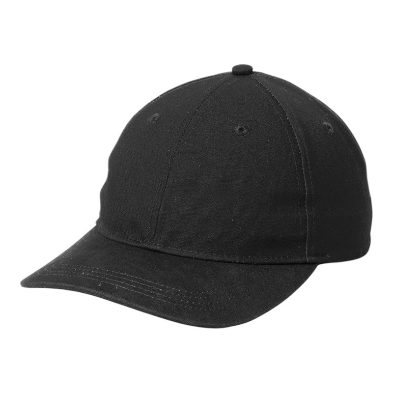 Port Authority C963 Leather Strap Cap Black