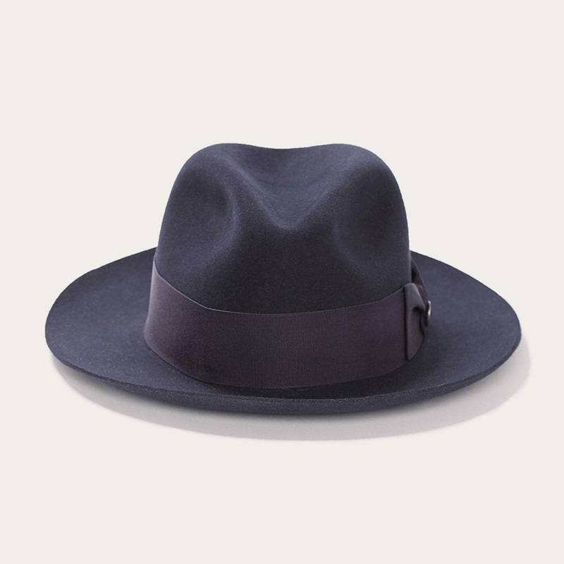 Temple Fedora Navy 6 3/4
