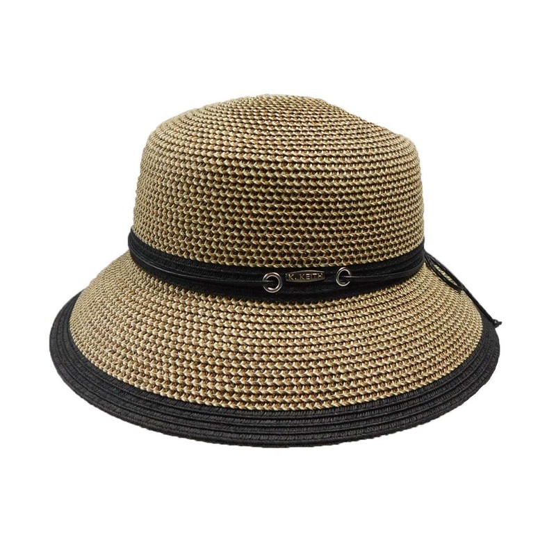 Two Tone Summer Cloche – Karen Keith Brown Tweed